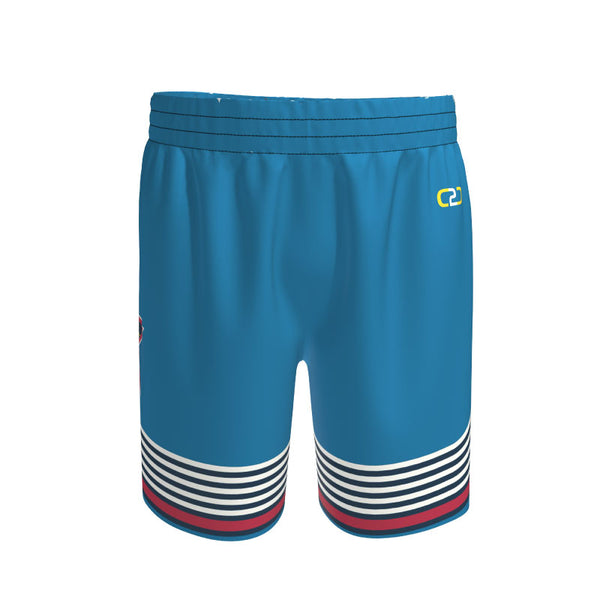 All Star '25 Inspired Core Basketball Pro Shorts Design Your Own Custom Blue Team