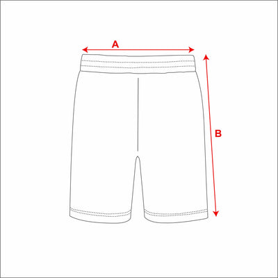 Mens High Performance Basketball Shorts Pro measurement diagram